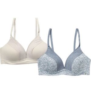 Lucky Brand Intimates Wireless Bra 34C No Show Comfortable